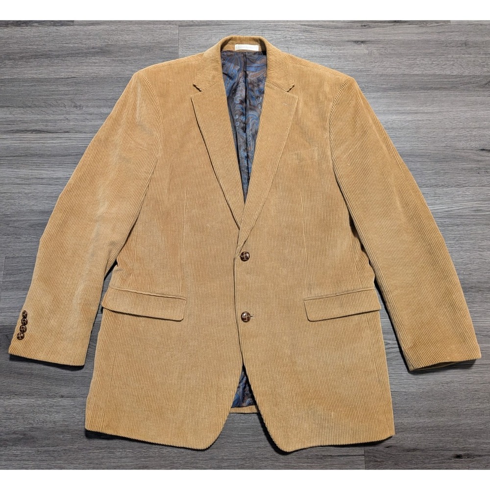 Lauren Ralph Lauren Men's Tan Corduroy Unstructured Sport Coat Size 42L Act(46L)